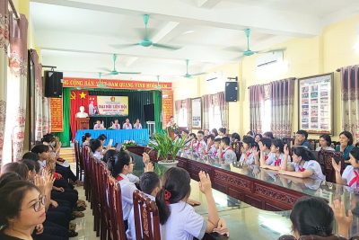 Đại hội Liên đội nhiệm kỳ 2025 – 2026 của Liên đội trường THCS Ninh Cường.