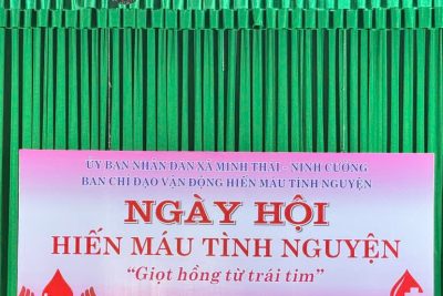 TRƯỜNG THCS NINH CƯỜNG HƯỞNG ỨNG NGÀY HIẾN MÁU NHÂN ĐẠO