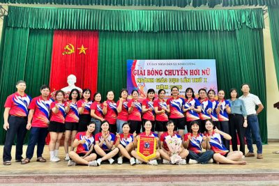 ẤN TƯỢNG ĐẸP TỪ GIẢI BÓNG CHUYỀN HƠI NỮ NGÀNH GIÁO DỤC LẦN THỨ I NĂM 2026 XÃ NINH CƯỜNG, TỈNH NINH BÌNH